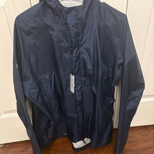 NWT Peter Millar E4 Performance Golf Water Jacket. Mens XL Midnight Blue.